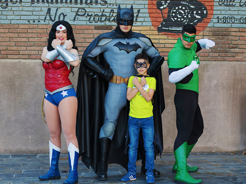 Sesión de fotos con Batman